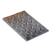 ダイグランジヤモンドメタル背景、溶接鋼サーフ ノートブック (右側)