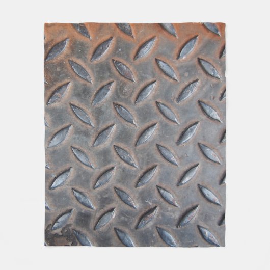 ダイグランジヤモンドメタル背景、溶接鋼サーフ フリースブランケット (正面)
