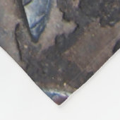 ダイグランジヤモンドメタル背景、溶接鋼サーフ フリースブランケット (角)