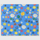 ダイサイコロダイボードゲームカジノ賭博パターン ラッピングペーパー (フラット)