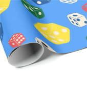 ダイサイコロダイボードゲームカジノ賭博パターン ラッピングペーパー (ロールコーナー)