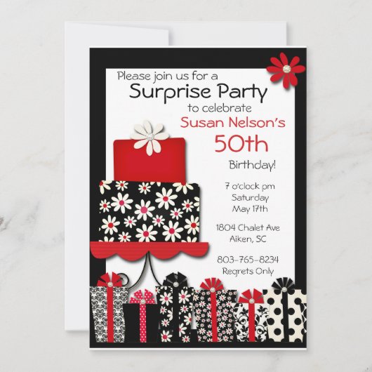 ダイシスとダイヤモンド 招待状 (正面)