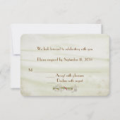 ダイシーのあるウェディングシルク 出欠確認 招待状 (正面)