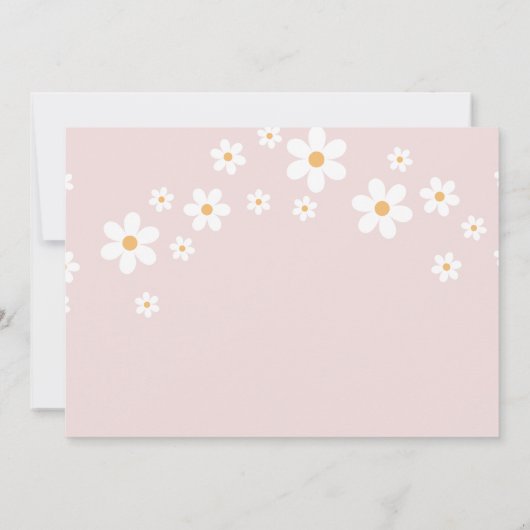 ダイシーピンク レトロ ベビーシャワー 赤ちゃんのための本 カード (裏面)