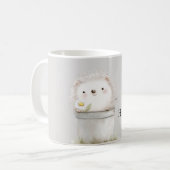 ダイジーとバケツの中の幸せなハリネズミ コーヒーマグカップ (正面左)