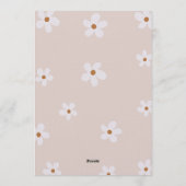 ダイジーの誕生日招待状 編集可能なテンプレート 招待状 (裏面)