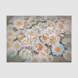 ダイジープリントの白い花のアートデコパージュ 薄葉紙