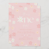 ダイジーレトロボホー1歳誕生日招待状 招待状 (正面/裏面)