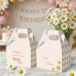 ダイジー 1歳の誕生日 おめでとう ONEderful ピンクのお返し フェイバーボックス