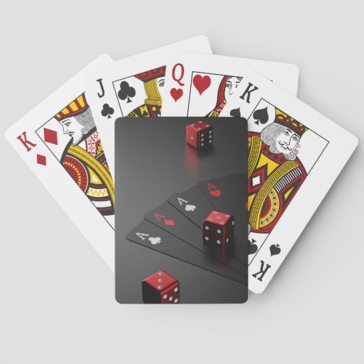 ダイス遊とカード トランプ (裏面)