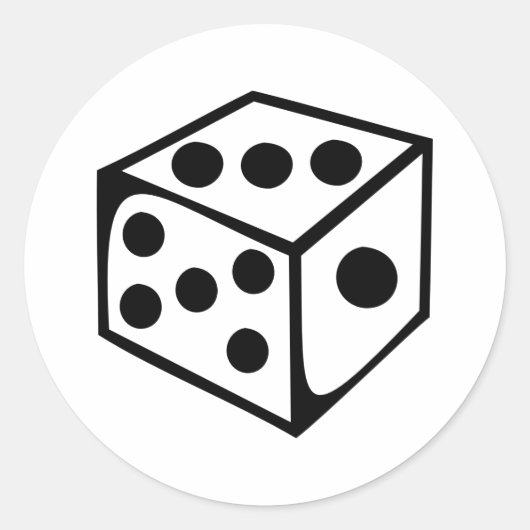 ダイス – 3 ラウンドシール (正面)