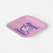 ダイズ&婚約したレトロディスコバチェロレッテ ペーパープレート (傾斜あり)