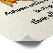 ダイズ&紅葉 – 秋シーズン引用文 ポスター (角)