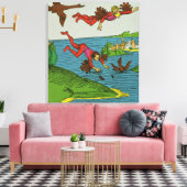 ダイダロスとイカロス， 15世紀 キャンバスプリント (インサイチュ (リビング))