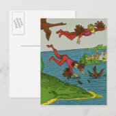 ダイダロスとイカロス、15世紀 ポストカード (正面/裏面)