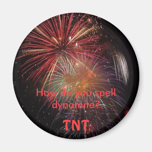 ダイナマイトのスペルは？ マグネット (正面)