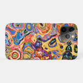 ダイナミックおよび鮮やか抽象芸術パターン Case-Mate iPhoneケース (裏面(横))