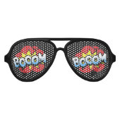 ダイナミックお洒落通りアートグラフィティアートパターン アビエーターサングラス (正面)