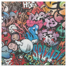 ダイナミックお洒落通りアートグラフィティアートパターン