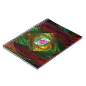 ダイナミックつながり抽象芸術アートノートブック ノートブック (左側)