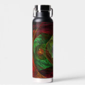 ダイナミックつながり抽象芸術アート ウォーターボトル (正面)