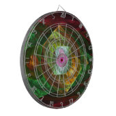 ダイナミックつながり抽象芸術アート ダーツボード (正面左)