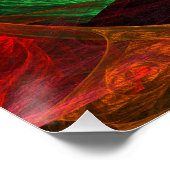 ダイナミックつながり抽象芸術アート ポスター (コーナー)