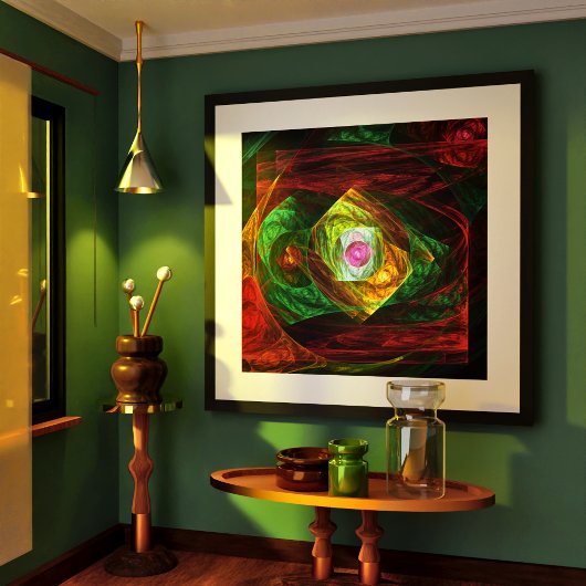 ダイナミックつながり抽象芸術アート ポスター