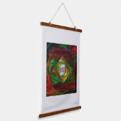 ダイナミックつながり抽象芸術アート 吊り下げ型タペストリー (傾斜あり)