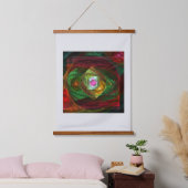 ダイナミックつながり抽象芸術アート 吊り下げ型タペストリー (寝室)