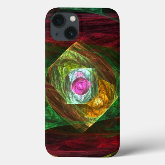 ダイナミックつながり抽象芸術アート Case-Mate iPhoneケース (裏面)