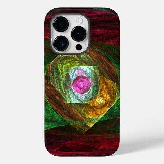 ダイナミックつながり抽象芸術アート Case-Mate iPhoneケース (裏面)