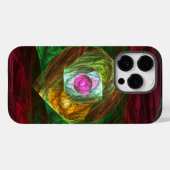 ダイナミックつながり抽象芸術アート Case-Mate iPhoneケース (裏面 (横))