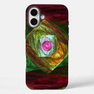 ダイナミックつながり抽象芸術アート iPhone 16 PLUSケース