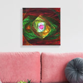 ダイナミックつながり抽象芸術白黒 キャンバスプリント (インサイチュ (リビング))