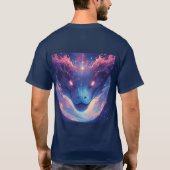 ダイナミックなエネルギーを放つ火炎の蛇 Tシャツ (裏面)