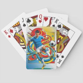 ダイナミックなサッカー選手 トランプ