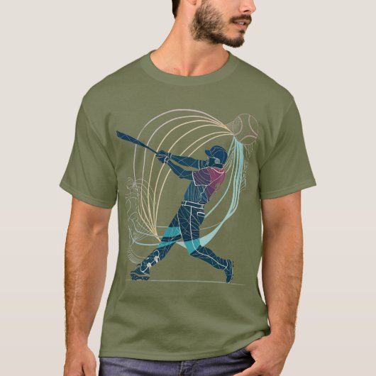 ダイナミックなスイングティー – 情熱を取り込む Tシャツ (正面)