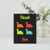 ダイナミックなディノスサンキューポストカード ポストカード (スタンド正面)