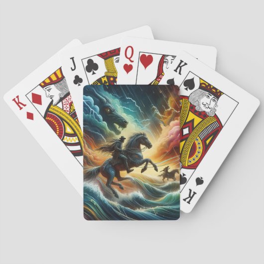 ダイナミックなデュオ：ストーミーの馬の冒険 トランプ (裏面)