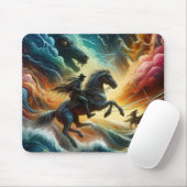 ダイナミックなデュオ:ストーミーの馬の冒険 マウスパッド (マウス)