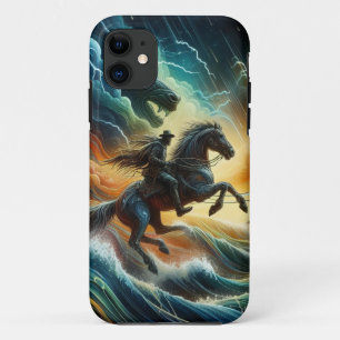 ダイナミックなデュオ:ストーミーの馬の冒険 iPhone 11 ケース