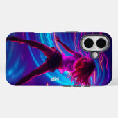 ダイナミックなネオンダンスモーションアート Case-Mate iPhoneケース (裏面 (横))