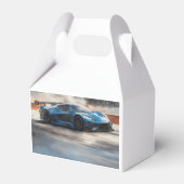 ダイナミックなブルーアーバンレースシーン フェイバーボックス (正面サイド)