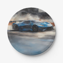 ダイナミックなブルーアーバンレースシーン