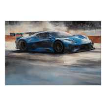 ダイナミックなブルーアーバンレースシーン