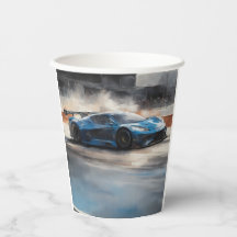 ダイナミックなブルーアーバンレースシーン