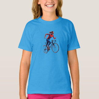 ダイナミックなミニマリストスポーツグラフィックガールTシャツ – Tシャツ