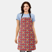 ダイナミックな幻想的な交差矢印 輝くエネルギー エプロン (着用した状態)