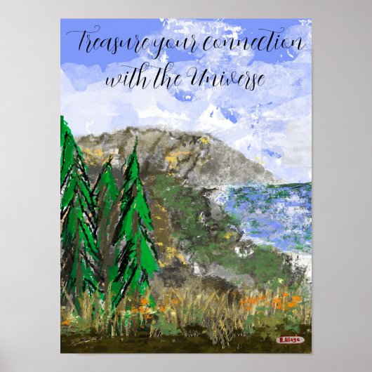 ダイナミックな自然ポスターを取り入れる喜び ポスター (正面)